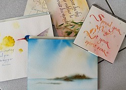 Aquarelle et calligraphie, un heureux mariage à célébrer !