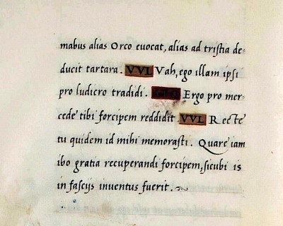 Un extrait d'une écriture tracée à la Renaissance Italienne !